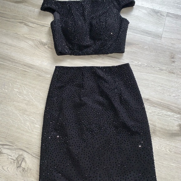 #50701 Sherri Hill Black Dress Black Size 2 - Picture 11 of 15